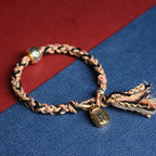 Fortune Jewel Tibet Om Mani Padme Hum Carved Zakiram Focus Rope Bracelet Fortune Jewel