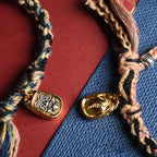 Fortune Jewel Tibet Om Mani Padme Hum Carved Zakiram Focus Rope Bracelet Fortune Jewel