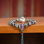 Fortune Jewel Tibetan Dzi Bead The Lord of the Corpse Forest Protection Bracelet Fortune Jewel