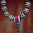 Fortune Jewel Tibetan Dzi Bead The Lord of the Corpse Forest Protection Bracelet Fortune Jewel