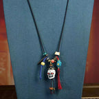 Fortune Jewel Tibetan Skull The Lord of the Corpse Forest New Beginning Rope Necklace Pendant Fortune Jewel