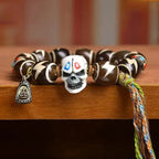 Fortune Jewel Tibetan Lightning Treasure Vase Dzi Bead The Lord of the Corpse Forest Power Bracelet Fortune Jewel