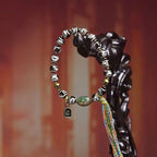 Fortune Jewel Tibetan Dzi Bead Skull The Lord of the Corpse Forest Wealth Bracelet Fortune Jewel