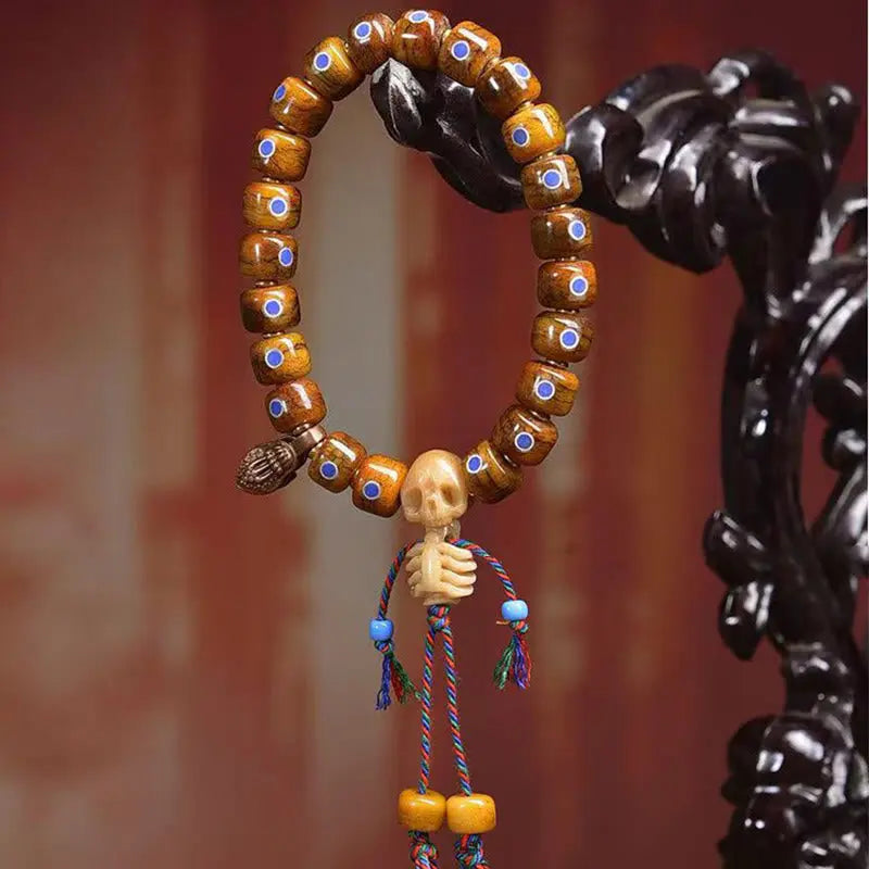 Fortune Jewel Tibetan Bone Beads The Lord Of The Corpse Forest Keep Away Evil Spirits Bracelet Fortune Jewel