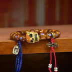 Fortune Jewel Tibetan Bone Beads The Lord Of The Corpse Forest Keep Away Evil Spirits Bracelet Fortune Jewel