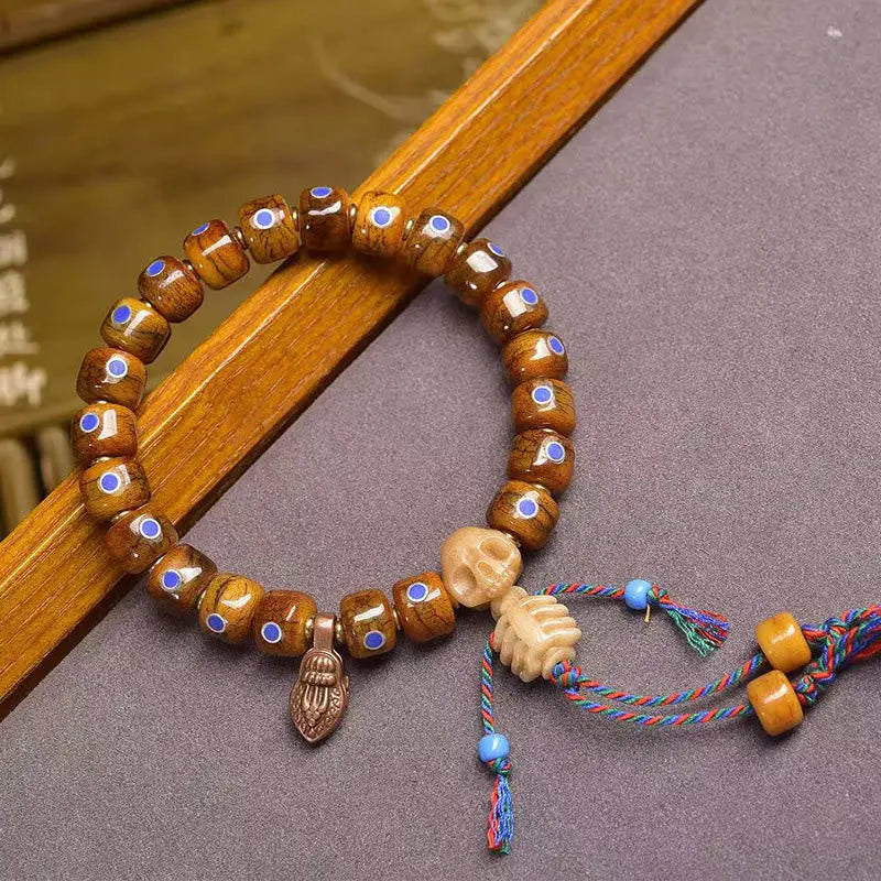 Fortune Jewel Tibetan Bone Beads The Lord Of The Corpse Forest Keep Away Evil Spirits Bracelet Fortune Jewel