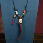 Fortune Jewel Tibetan Skull The Lord Of The Corpse Forest Keep Away Evil Spirits Necklace Pendant Fortune Jewel