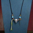 Fortune Jewel Tibetan Skull The Lord Of The Corpse Forest Keep Away Evil Spirits Necklace Pendant Fortune Jewel