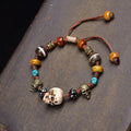 Fortune Jewel Tibet Bone Beads Coconut Shell The Lord of the Corpse Forest Happiness Bracelet Fortune Jewel