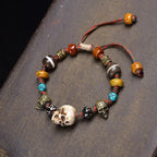 Fortune Jewel Tibet Bone Beads Coconut Shell The Lord of the Corpse Forest Happiness Bracelet Fortune Jewel