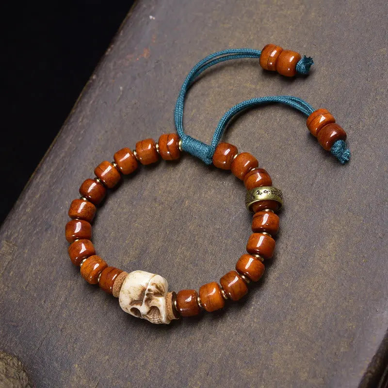 Fortune Jewel Tibet Bone Beads Coconut Shell The Lord of the Corpse Forest Happiness Bracelet Fortune Jewel