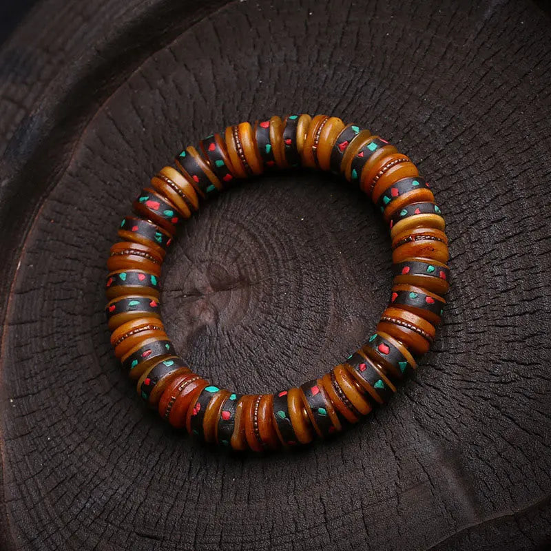 Fortune Jewel Tibet Bone Beads The Lord Of The Corpse Forest Reminders of Our Impermanence Bracelet Fortune Jewel