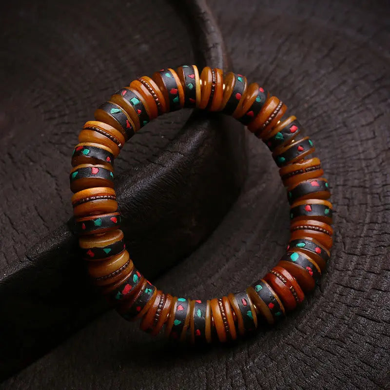 Fortune Jewel Tibet Bone Beads The Lord Of The Corpse Forest Reminders of Our Impermanence Bracelet Fortune Jewel