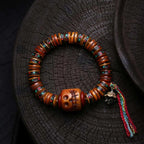 Fortune Jewel Tibet Bone Beads The Lord Of The Corpse Forest Reminders of Our Impermanence Bracelet Fortune Jewel