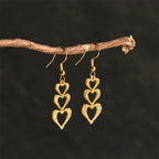 Fortune Jewel Elegant Titanium Steel Balance Hammer Marks Earrings Fortune Jewel