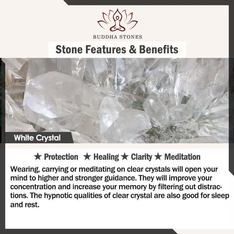 Fortune Jewel Natural White Crystal Flower 925 Sterling Silver Adjustable Healing Ring Fortune Jewel