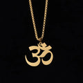Fortune Jewel Om Symbol Mantra Stainless Steel Focus Necklace Pendant Fortune Jewel