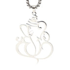 Fortune Jewel Ganesh Elephant Stainless Steel Protection Necklace Pendant Fortune Jewel