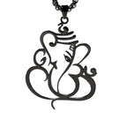 Fortune Jewel Ganesh Elephant Stainless Steel Protection Necklace Pendant Fortune Jewel