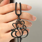 Fortune Jewel Ganesh Elephant Stainless Steel Protection Necklace Pendant Fortune Jewel
