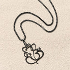 Fortune Jewel Ganesh Elephant Stainless Steel Protection Necklace Pendant Fortune Jewel