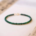 Fortune Jewel 3mm Natural Malachite Ultra-thin Beads Anti-anxiety Bracelet Fortune Jewel