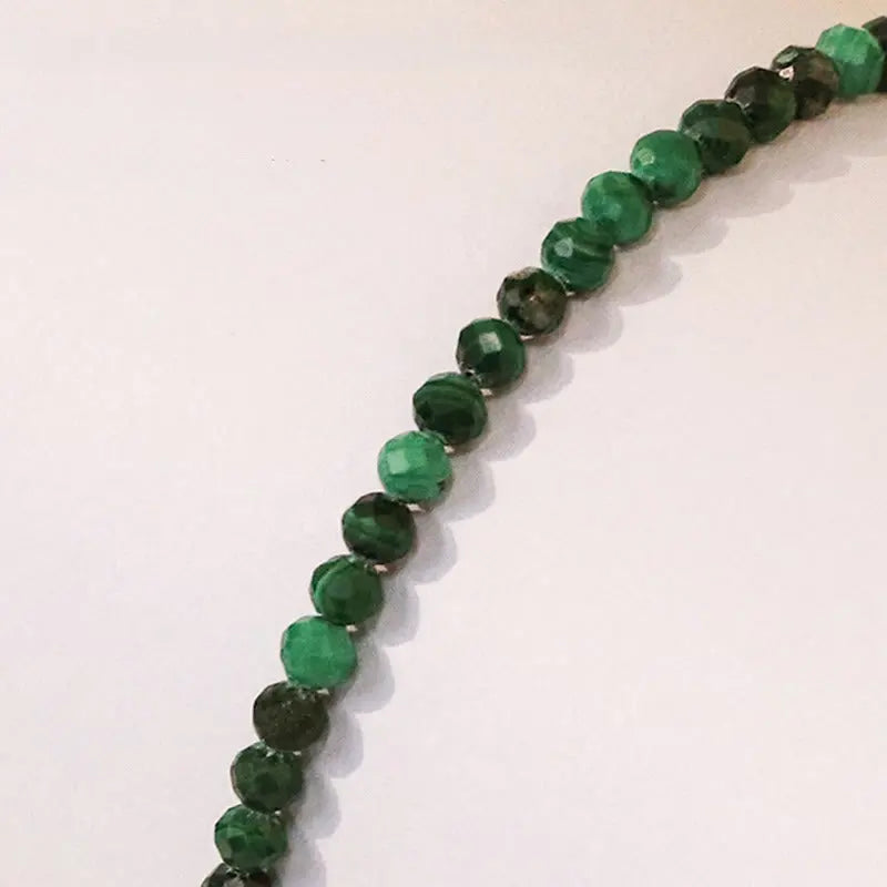 Fortune Jewel 3mm Natural Malachite Ultra-thin Beads Anti-anxiety Bracelet Fortune Jewel