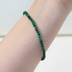 Fortune Jewel 3mm Natural Malachite Ultra-thin Beads Anti-anxiety Bracelet Fortune Jewel