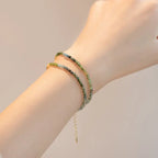 Fortune Jewel 2.5mm Natural Tourmaline Ultra-thin Beads Positive Bracelet Fortune Jewel