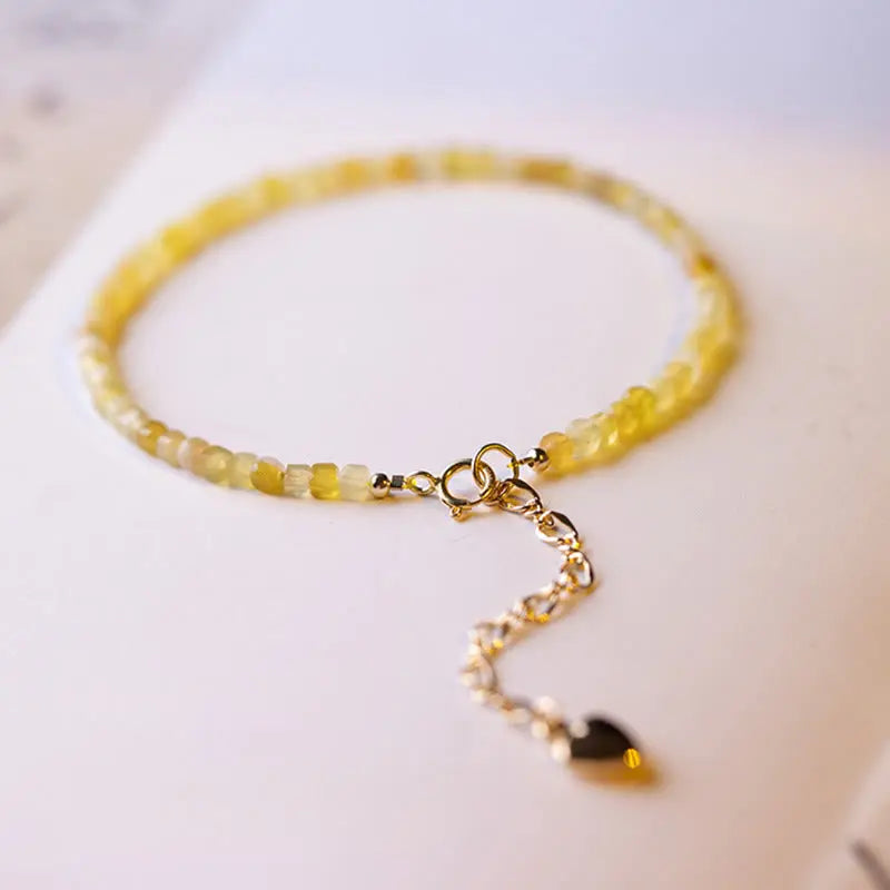 Fortune Jewel 2mm Natural Opal Ultra-thin Beads Motivation Bracelet Fortune Jewel