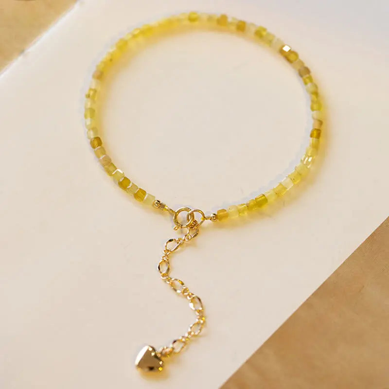 Fortune Jewel 2mm Natural Opal Ultra-thin Beads Motivation Bracelet Fortune Jewel