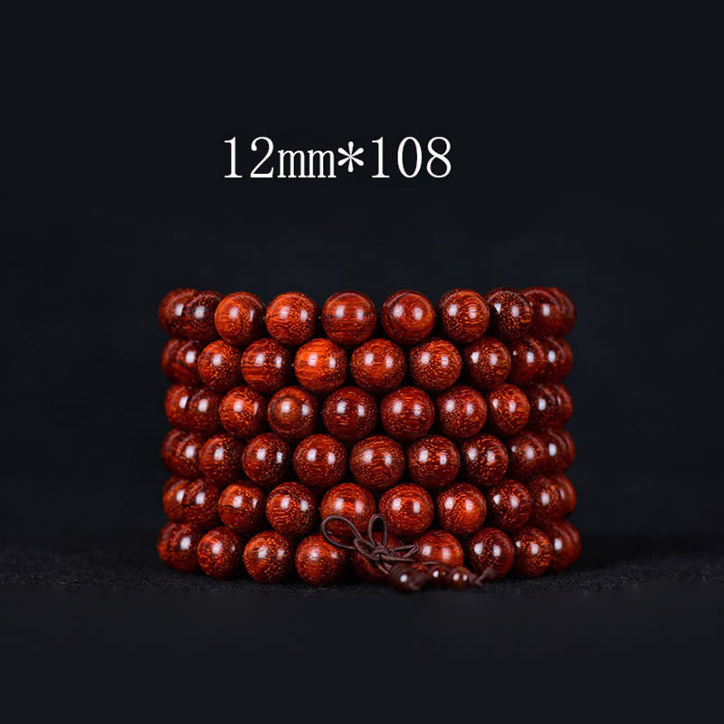 Fortune Jewel Tibetan Small Leaf Red Sandalwood Balance Bracelet