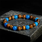 Fortune Jewel Apatite Tiger Eye Spacer Beads Motivation Bracelet Fortune Jewel
