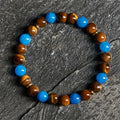 Fortune Jewel Apatite Tiger Eye Spacer Beads Motivation Bracelet Fortune Jewel