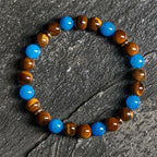 Fortune Jewel Apatite Tiger Eye Spacer Beads Motivation Bracelet Fortune Jewel