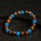 Fortune Jewel Apatite Tiger Eye Spacer Beads Motivation Bracelet Fortune Jewel