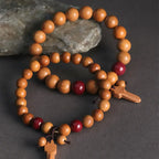 Fortune Jewel Peach Wood Cinnabar Sword Charm Wealth Bracelet Fortune Jewel