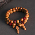 Fortune Jewel Peach Wood Cinnabar Sword Charm Wealth Bracelet Fortune Jewel