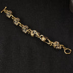 Fortune Jewel Retro Copper Brass Skull The Lord Of The Corpse Forest Protection Bracelet Fortune Jewel