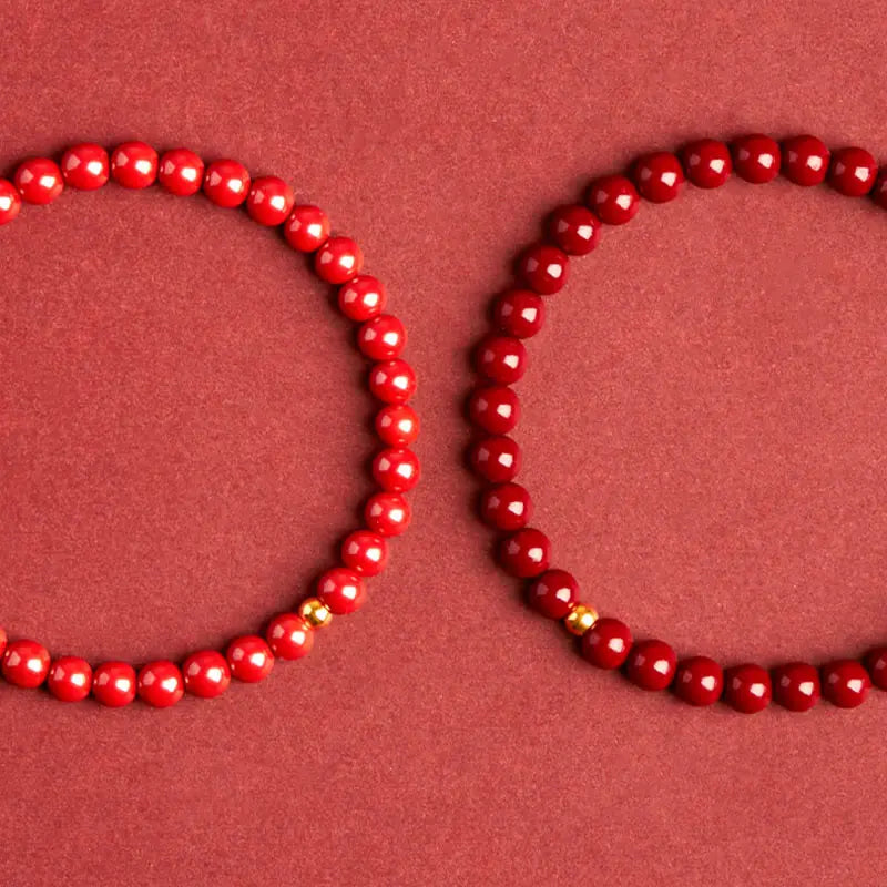 Fortune Jewel Cinnabar Turquoise Concentration Bracelet Fortune Jewel