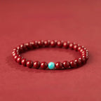 Fortune Jewel Cinnabar Turquoise Concentration Bracelet Fortune Jewel