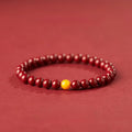 Fortune Jewel Natural Cinnabar Amber Stone Calm Bracelet Fortune Jewel