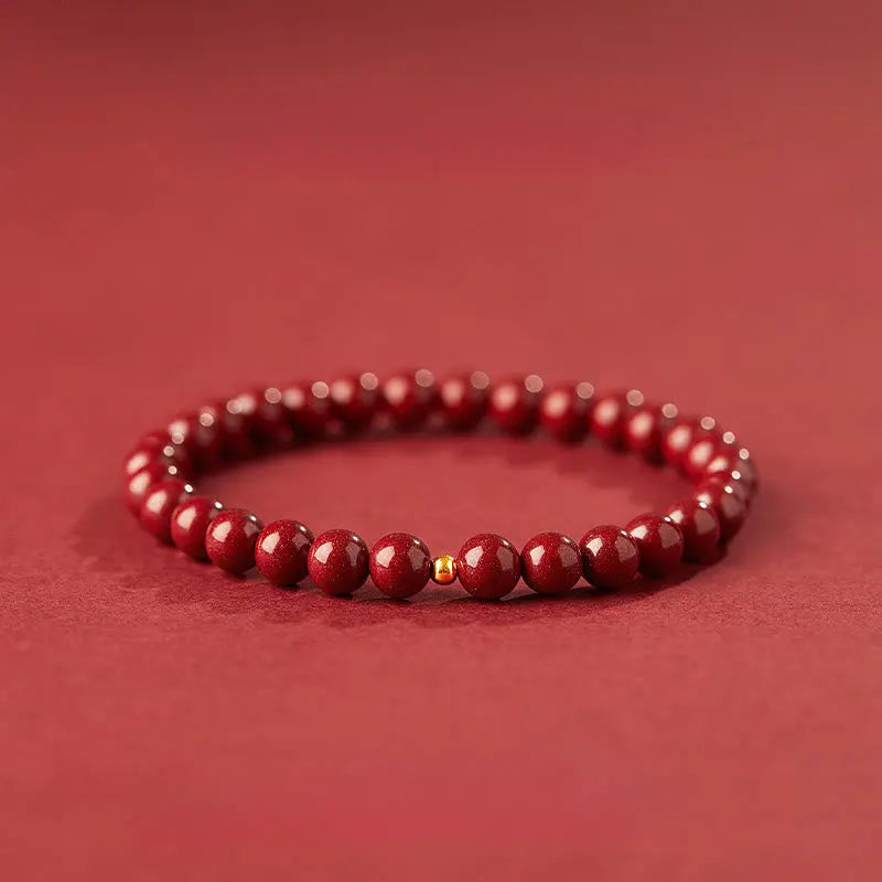 Fortune Jewel "Wishing Protection and Energy" Cinnabar Bracelet Includes Gift Message Card Fortune Jewel