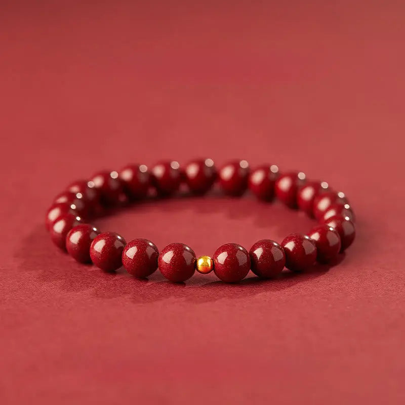 Fortune Jewel "Wishing Protection and Energy" Cinnabar Bracelet Includes Gift Message Card Fortune Jewel