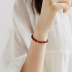 Fortune Jewel "Wishing Protection and Energy" Cinnabar Bracelet Includes Gift Message Card Fortune Jewel