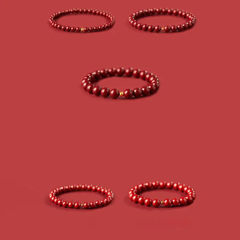 Fortune Jewel "Wishing Protection and Energy" Cinnabar Bracelet Includes Gift Message Card Fortune Jewel