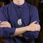 Fortune Jewel Year of the Horse Dragon Jade Prosperity Rope Necklace Pendant Fortune Jewel