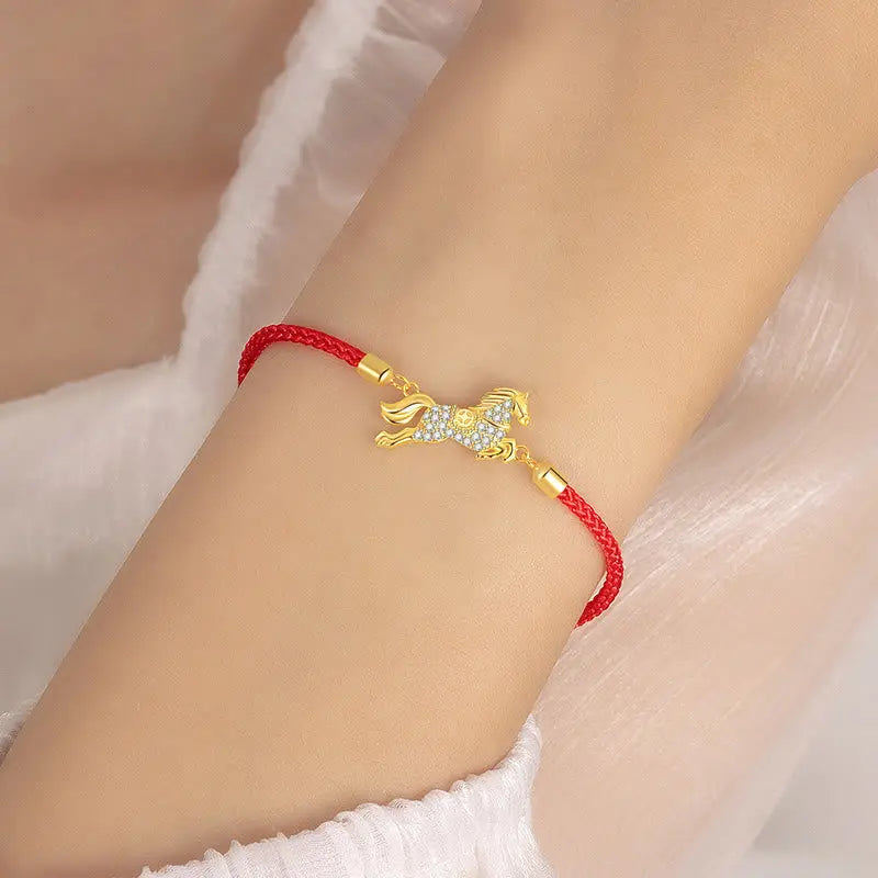 Buddha Stones "Wishing You Health and Good Fortune" Year of the Horse Includes Gift Message Card Fortune Jewel