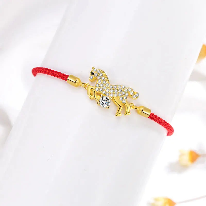 Fortune Jewel "Wishing You Success & Good Luck" Year of the Horse String Includes Gift Message Card Fortune Jewel