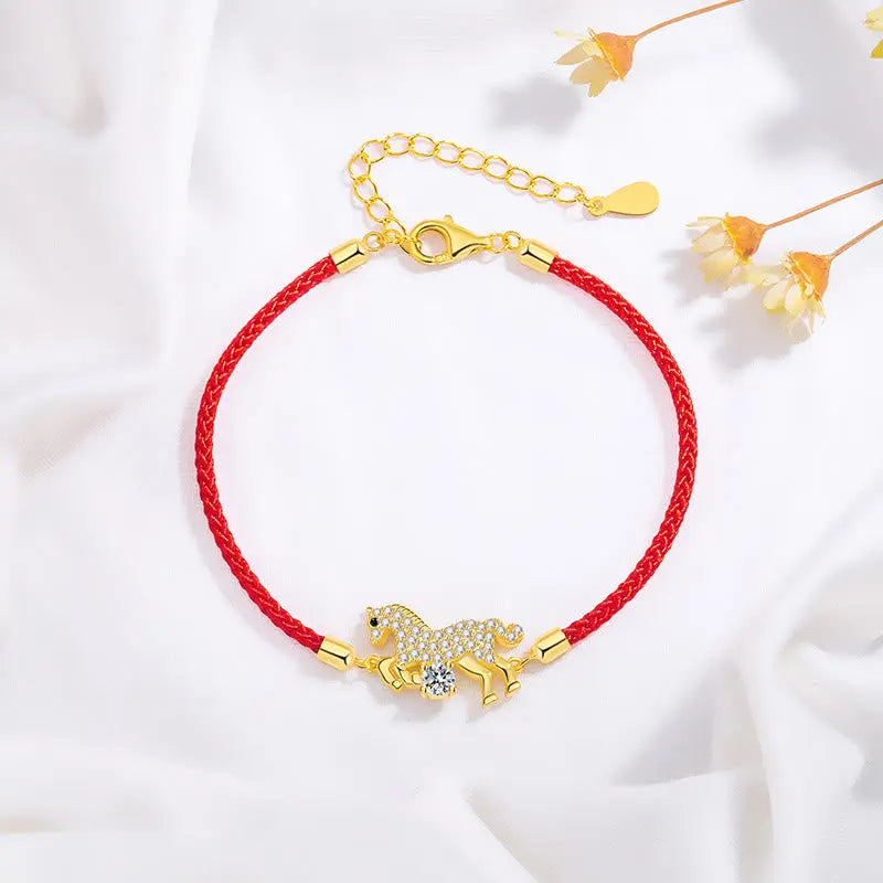 Fortune Jewel "Wishing You Success & Good Luck" Year of the Horse String Includes Gift Message Card Fortune Jewel